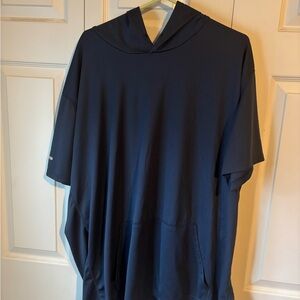 Men's Navy Blue Hooded Shirt
